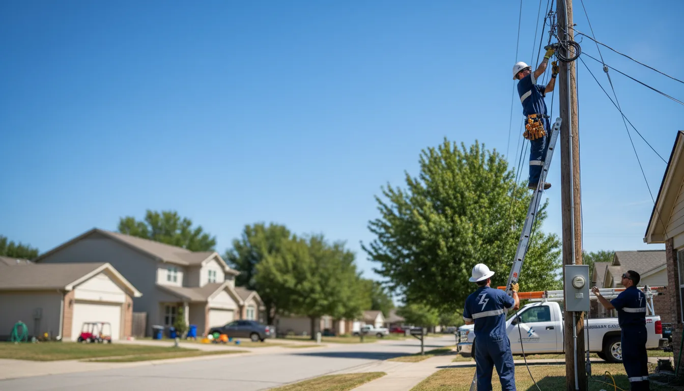 Residential electrician providing installation services in Melbourne, AR